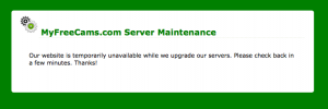 Le site de sexcam est en maintenance.