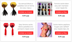 L'outil renvoie une sélection de produits issue de plusieurs sites eCommerce de premier plan.