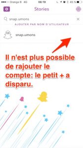 Le compte a été supprimé par Snapchat. Il n'est plus possible de le suivre.